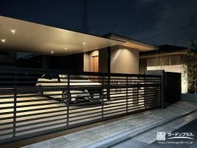 夜の表情まで美しく魅せるカーポートのダウンライティング[施工後]