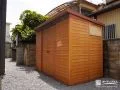 風景に馴染む木目調の物置 風景に馴染む木目調の物置