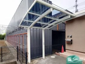 駐輪スペースを雨風から守るサイクルポート[施工後]