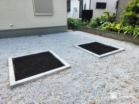 家庭菜園を気軽に楽しめる菜園スペース[施工後]