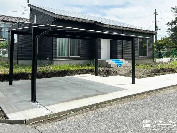 広々とした駐車スペースを叶えた土間コンクリートの打設工事