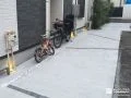 コンクリートで毎日快適に自転車を置けるスペースをつくった工事
