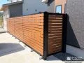 木目調フェンスと門扉で叶えた統一感のあるプライベート空間工事