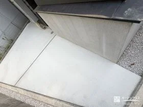 土間コンクリートを打った駐車スペース[施工後]
