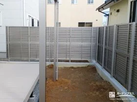 しっかり視線をカットする目隠しフェンス[施工後]