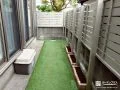 目隠しフェンスと門扉で快適に過ごせるプライベートなお庭工事
