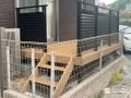 目隠しフェンス付きデッキでゆったり過ごせるウッドデッキ工事