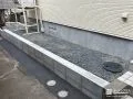 型枠ブロックで敷地をしっかり支える土留めを施工した工事