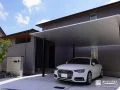 モダンな建物に合わせて設置したスタイリッシュなカーポート モダンな建物に合わせて設置したスタイリッシュなカーポート