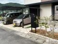 インターロッキング舗装でおしゃれな駐車スペース インターロッキング舗装でおしゃれな駐車スペース