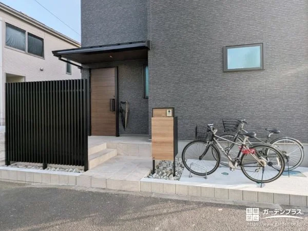 機能性とデザイン性を両立したシンプルモダン外構に仕上げた工事