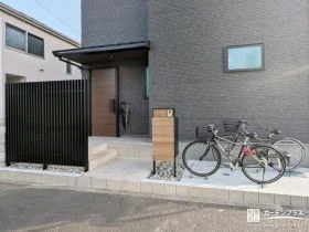 機能性とデザイン性を両立したシンプルモダン外構に仕上げた工事
