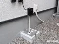 外壁に穴を開けない照明配線施工