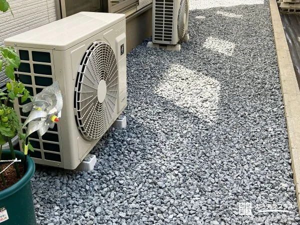 砂利を敷設してローメンテナンスなお庭に仕上げたリフォーム工事