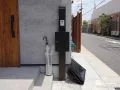 限られたスペースでも使いやすい機能門柱