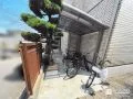 雨の日も快適に使えるサイクルポートを設置した駐輪スペース工事