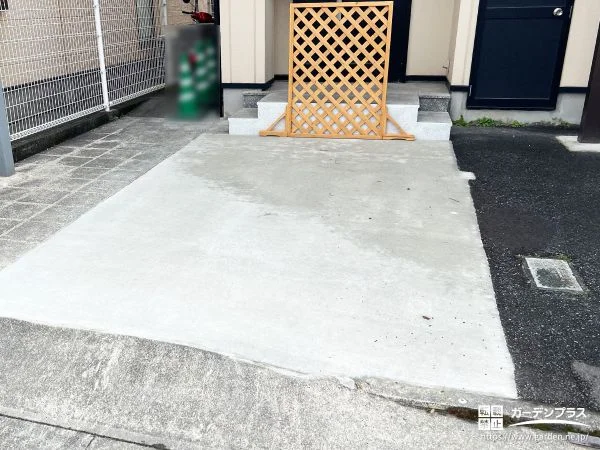 土間コンクリートで使いやすく仕上げた玄関アプローチ工事