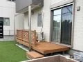 洗濯物干し空間として便利にお使いいただけるデッキスペース