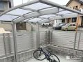 自転車を守るサイクルポート付き駐輪スぺース