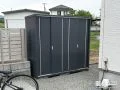 物置とサイクルポートで使いやすさを高めた機能的な外構工事