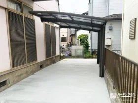 雨の日も安心な広々使える土間コンクリートの駐車スペース工事