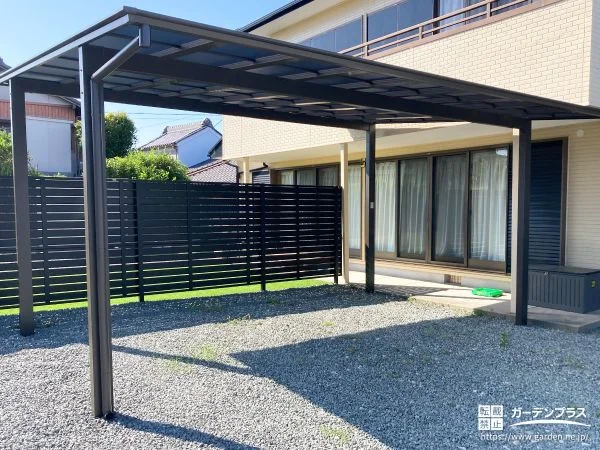 夏の暑さも軽減するカーポート
