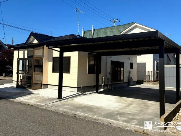 No.30192 建物まわりを全面舗装した使いやすい外構リフォーム工事[施工後]