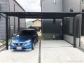 スタイリッシュなカーポートと2種類のフェンスを設置した工事