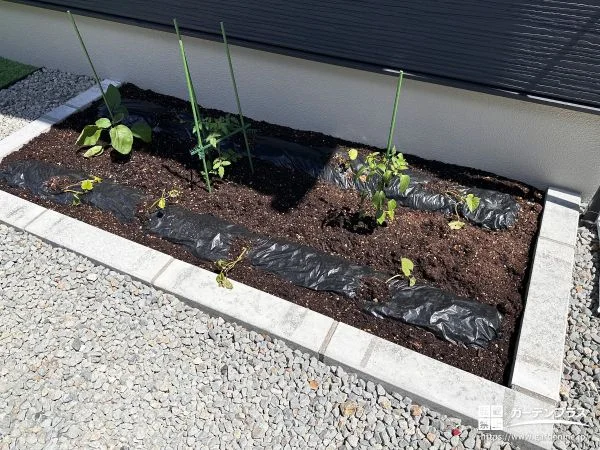 ご自宅のお庭で家庭菜園を楽しめる菜園スペースづくり工事