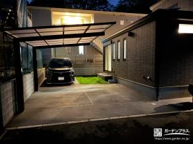 駐車場からお庭まで快適に整えた新築外構