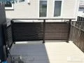 目隠しフェンスでプライバシーにも配慮したウッドデッキ工事