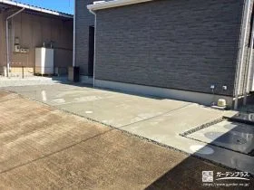 駐車しやすく雑草対策にも配慮した仕上がりのすっきり外構工事
