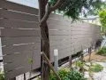 植栽豊かな景観を活かしながら視線を遮る目隠しフェンス工事