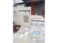 異なる素材をグレーでまとめた上質な新築外構