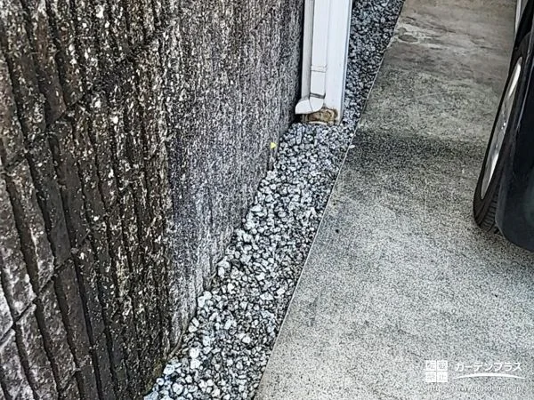 雨水の流れを改善し快適にお使いいただける駐車スペース工事
