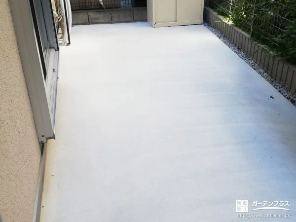 雑草と猫の糞のお悩みを解消して清潔に保てるお庭舗装工事