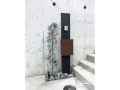 コンクリートに自然の温もりを添える門まわり
