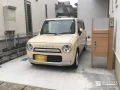 木調の門柱をアクセントにすっきり使いやすく整えた外構工事