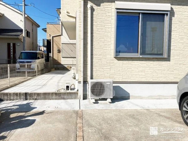 敷地を広々使えて雑草対策にもつながる全面コンクリート打設工事