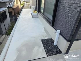 場所ごとに仕上げを使い分けたお手入れしやうしお庭[施工後]