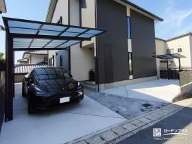 傾斜のある敷地を無駄なく活かした新築外構