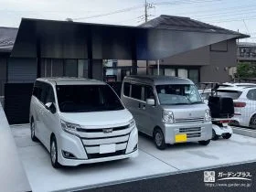 限られた敷地を有効活用する後方支持カーポート設置工事