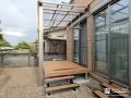 家事もお庭時間も心地よくするウッドデッキとテラス屋根設置工事