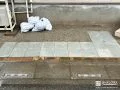 駐輪スペースに雑草対策を施して平らに整えたリフォーム工事