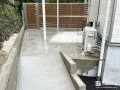 土間コンクリートで雑草対策をしたお庭