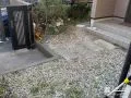雑草が気になっていたアプローチ