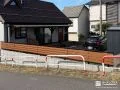 木調フェンスでお住まいを囲みプライベート感を高めたお庭工事