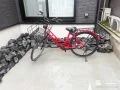 玄関横からのアクセスがしやすい駐輪スペース