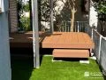 ウッドデッキと人工芝で気軽に外へ出たくなるお庭リフォーム工事