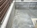 土が剥き出しになっていたバルコニーへのコンクリート打設工事
